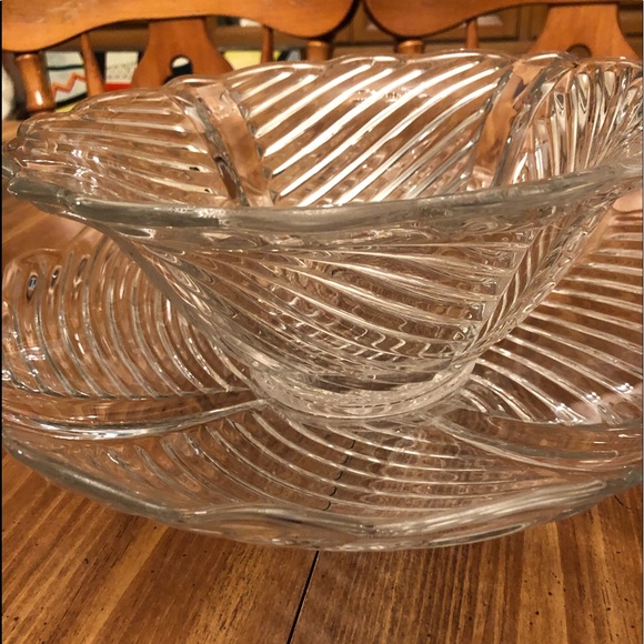 Holiday Vintage Crystal Bowl And Plate Set Poshmark